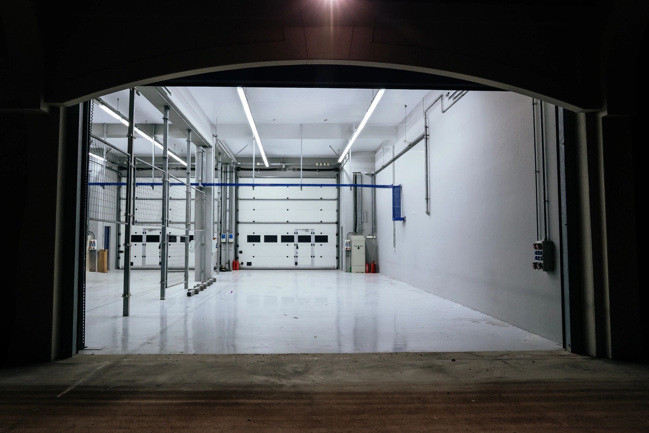 Modern industrial workshop interior