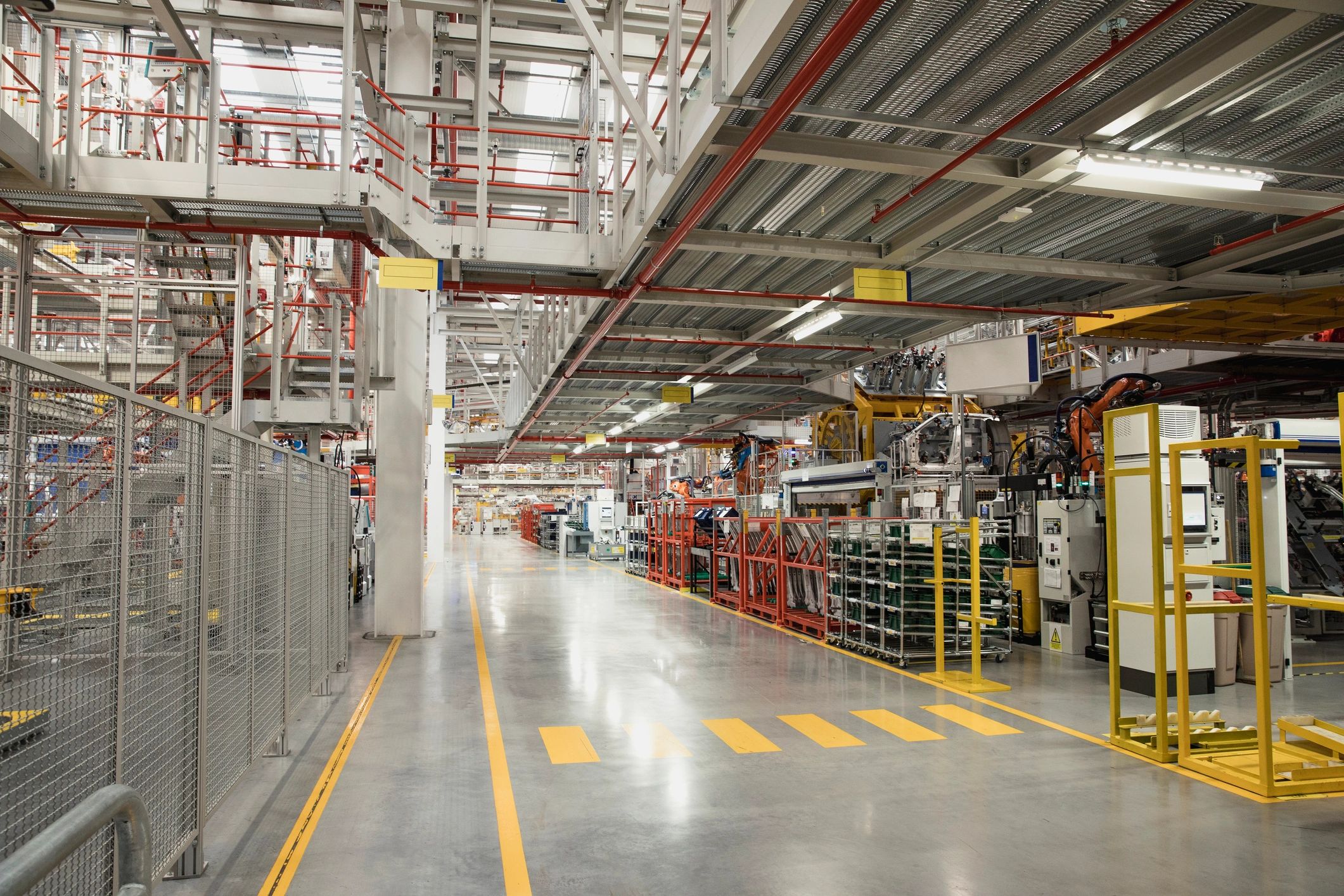 Modern industrial factory interior
